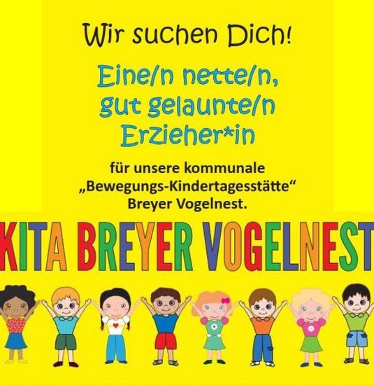 Kita Breyer Vogelnest sucht Verstärkung